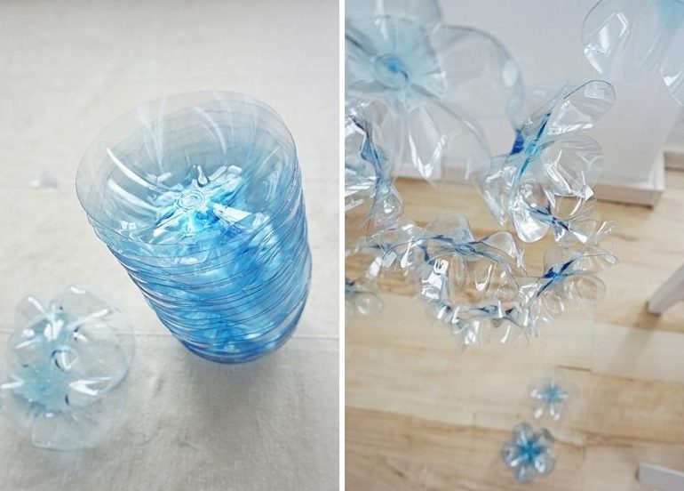 Как сделать шторы из пластиковых бутылок