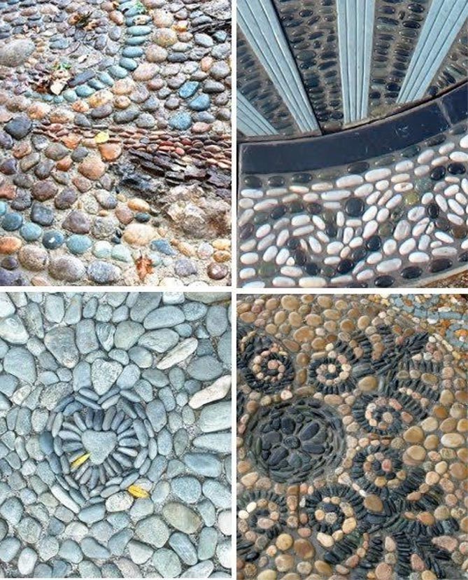 Мозаика под ногами – шедевр в саду